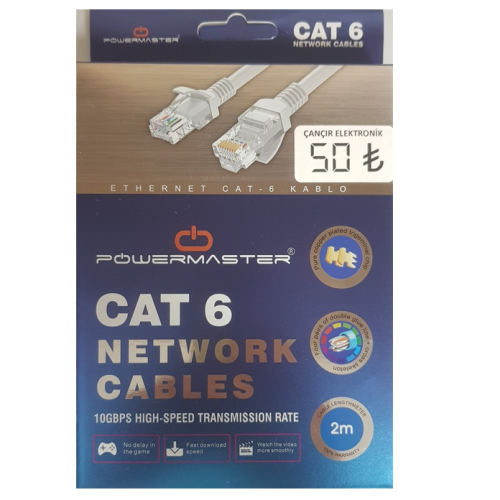 Powermaster Cad6 2 Metre Patch Kablo