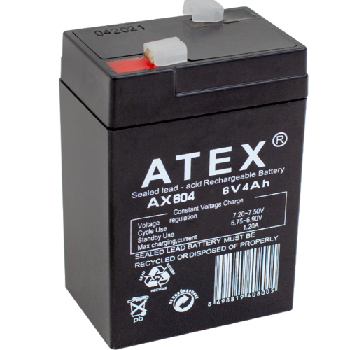 Atex 6 Volt 4 Amper Akü