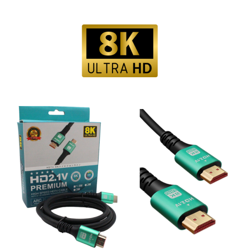 8K HD2.1V Premium 3 Metre HDMI Kablo